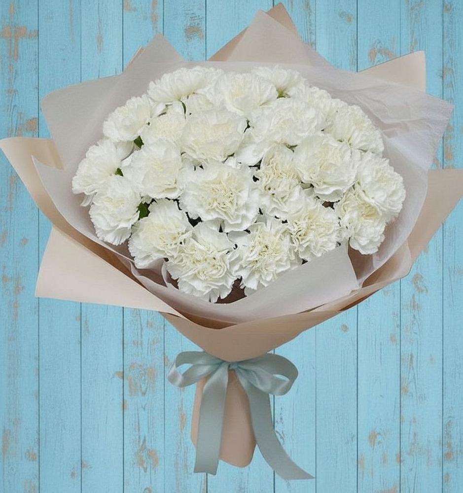 Букет цветов из: Гвоздики в Боровский Тюменская область