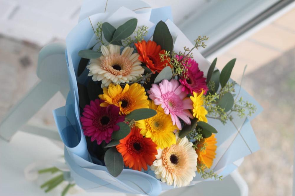 Букет цветов из: Герберы в Боровский Тюменская область