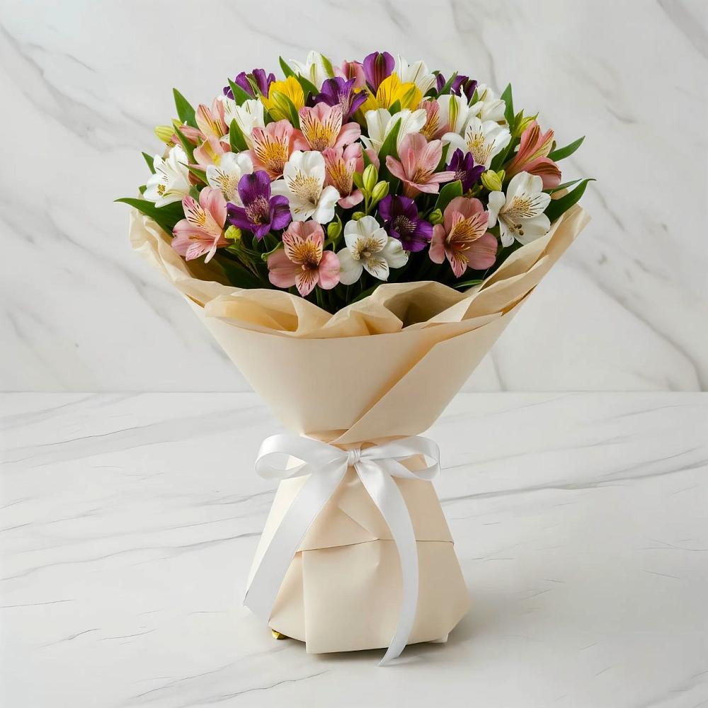 Букет цветов из: Альстромерии в Боровский Тюменская область