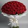 Букет 101 Красная роза Блэк Мэджик в Боровский Тюменская область
