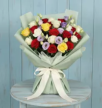 Букет цветов из:  Розы в Боровский Тюменская область