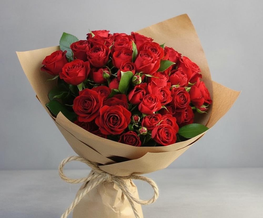 Букет Любовный роман в Боровский Тюменская область