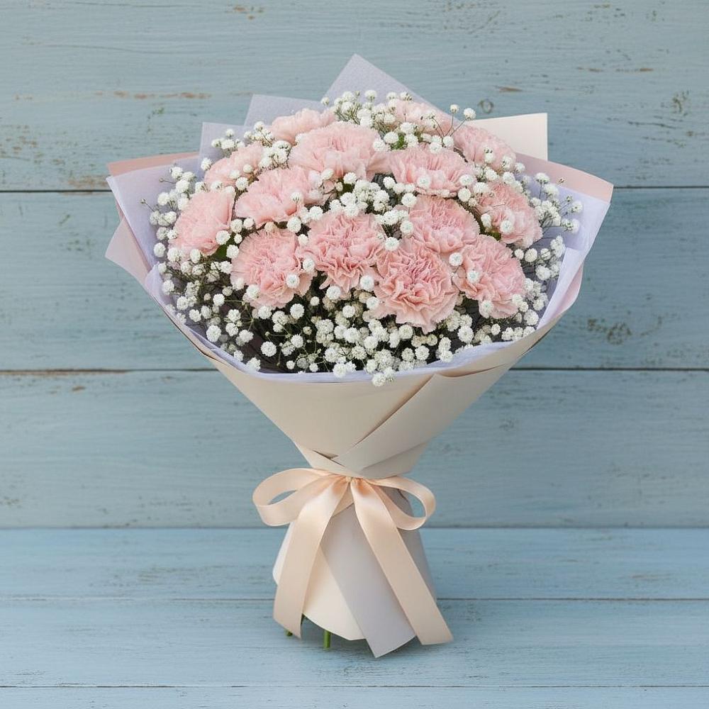 Букет цветов из: Гвоздики в Боровский Тюменская область