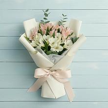 Букет цветов из:  Альстромерии #REPLACE_PRED# Боровский Тюменская область