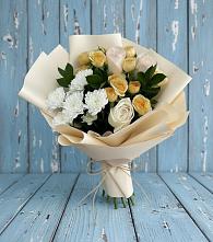 Букет цветов из:  Розы и Хризантемы #REPLACE_PRED# Боровский Тюменская область