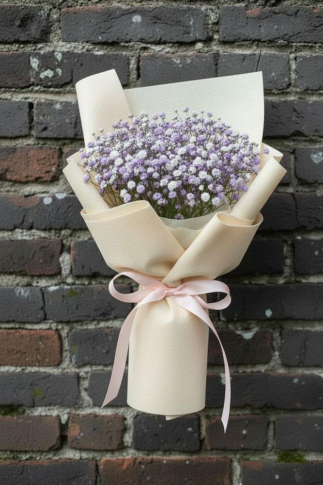 Букет цветов из: Гипсофила в Боровский Тюменская область