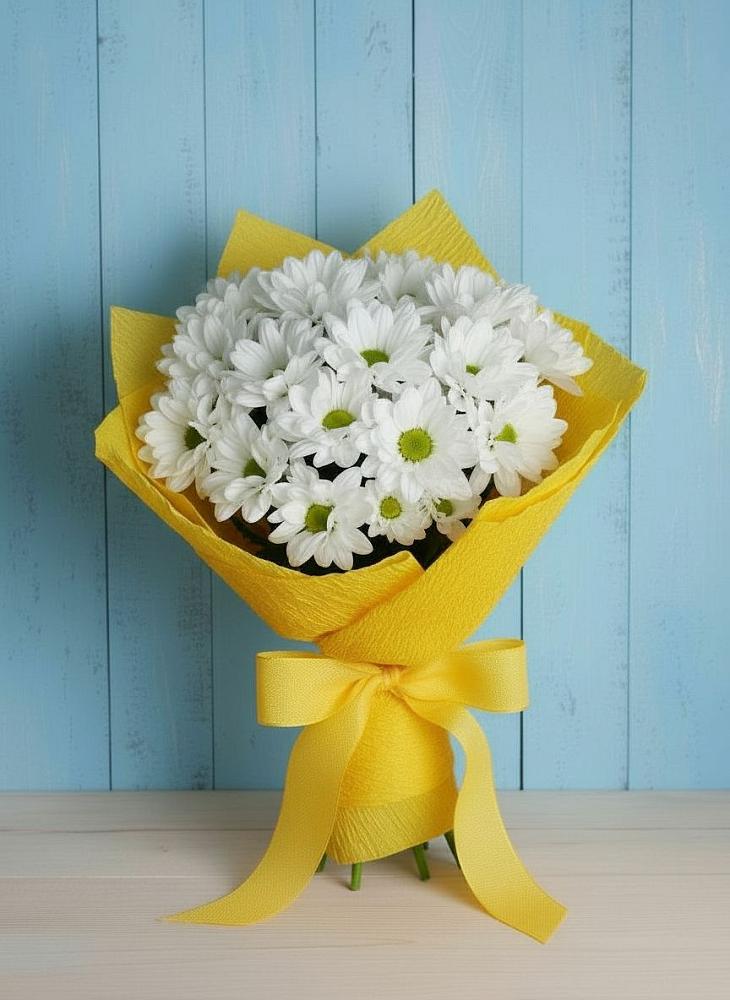 Букет цветов из: Хризантемы в Боровский Тюменская область