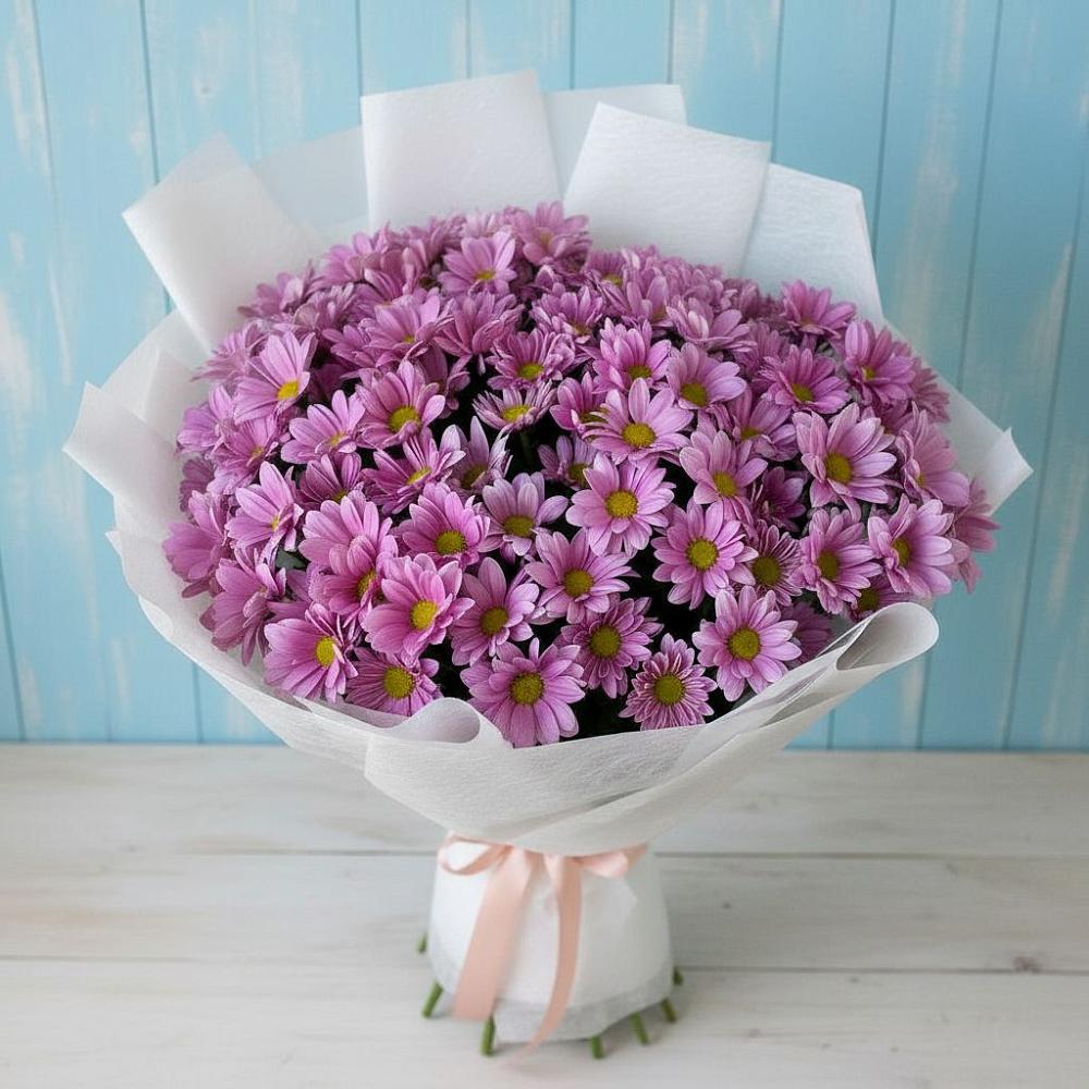 Букет цветов из: Хризантемы в Боровский Тюменская область