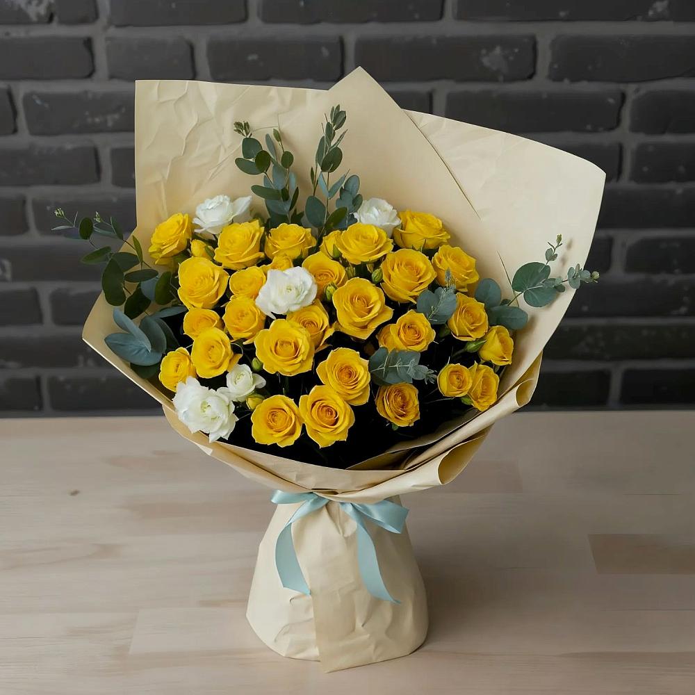 Букет цветов из: Розы в Боровский Тюменская область