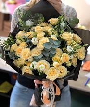 Букет цветов из:  Розы и Лизиантусы #REPLACE_PRED# Боровский Тюменская область