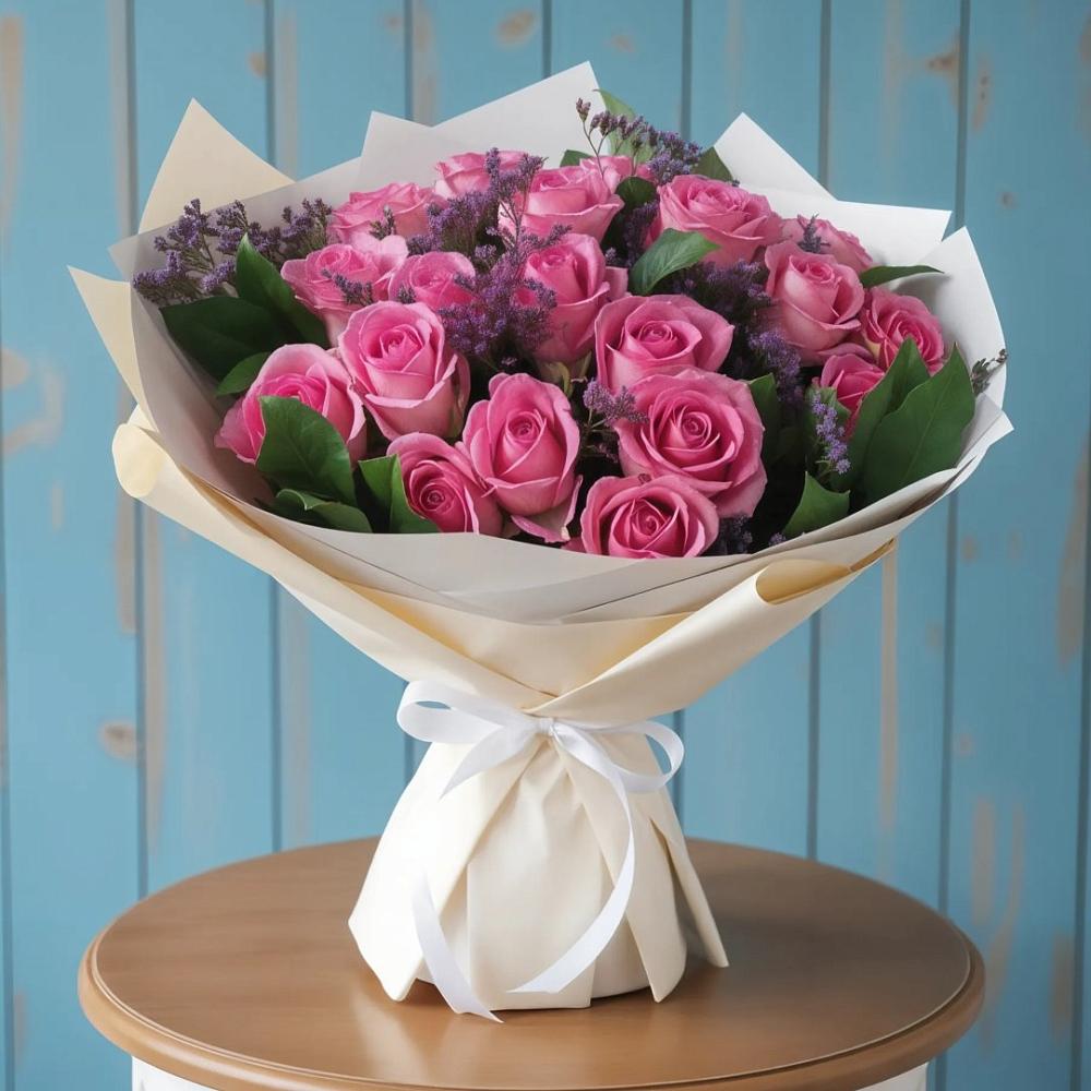 Букет цветов из: Розы в Боровский Тюменская область