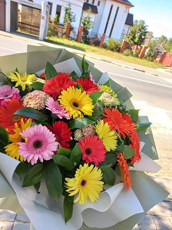 Букет цветов из: Герберы в Боровский Тюменская область